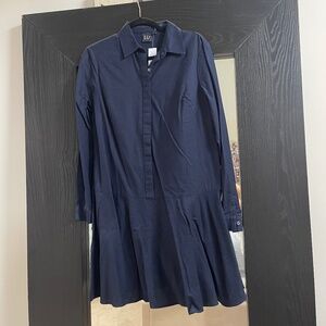 Gap Navy color shirt dress with buttons